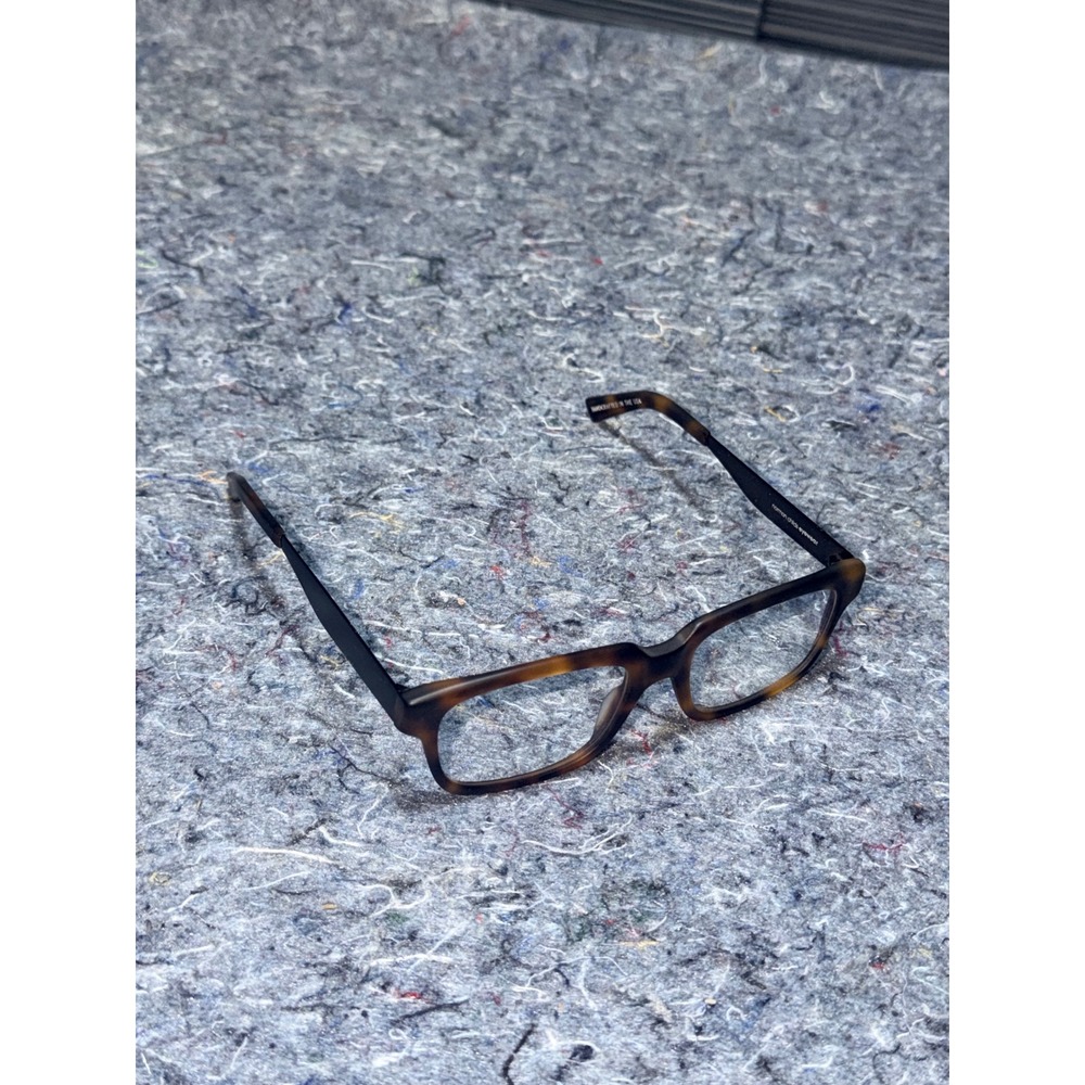 Norman Childs Eyewear Carson Brown Tortoise Black Metal‎ Rectangular Glasses USA